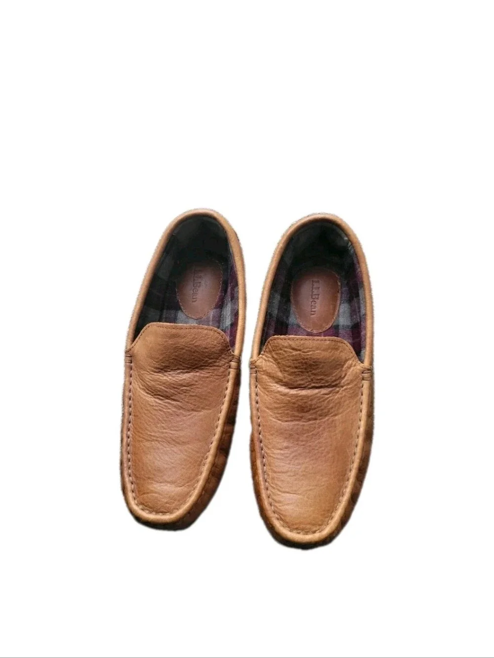 shoes men L.L Bean, leather, 9M ,ID284366- tan made in china great condition